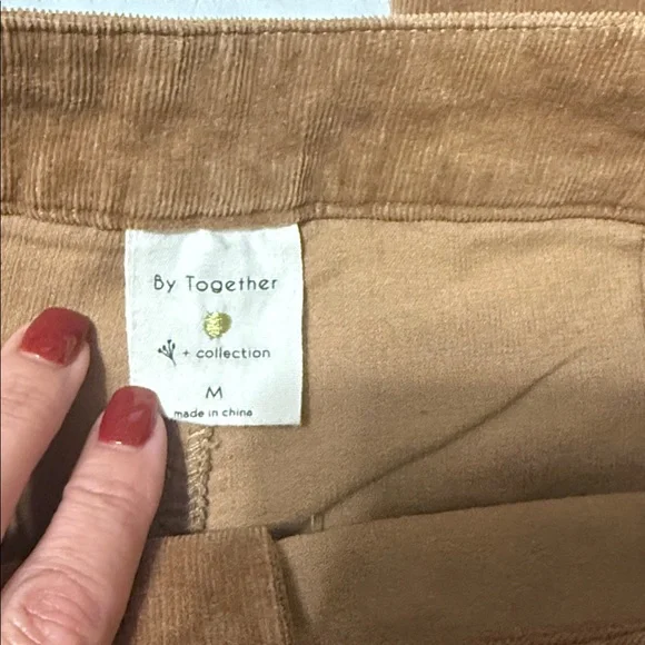 By Together Tan Corduroy Pants - Picture 4 of 6